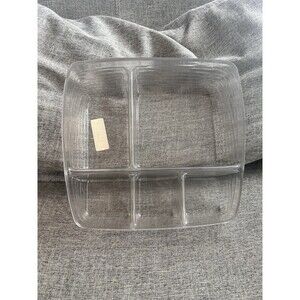 Longaberger 5 Way Divided Hard Plastic Protector For Small Bin Basket  4…